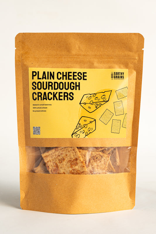 Plain Cheese Sourdough Crackers (100g)