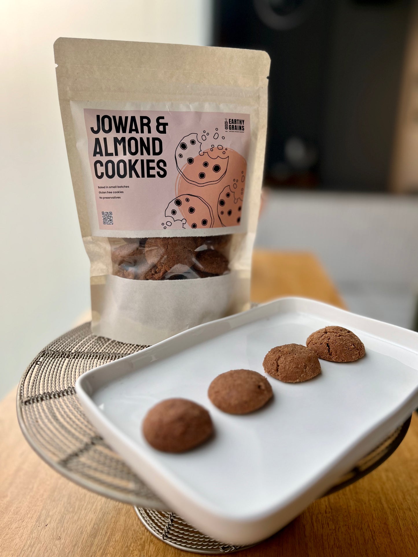 Jowar & Almond Cookies (Gluten-Free)