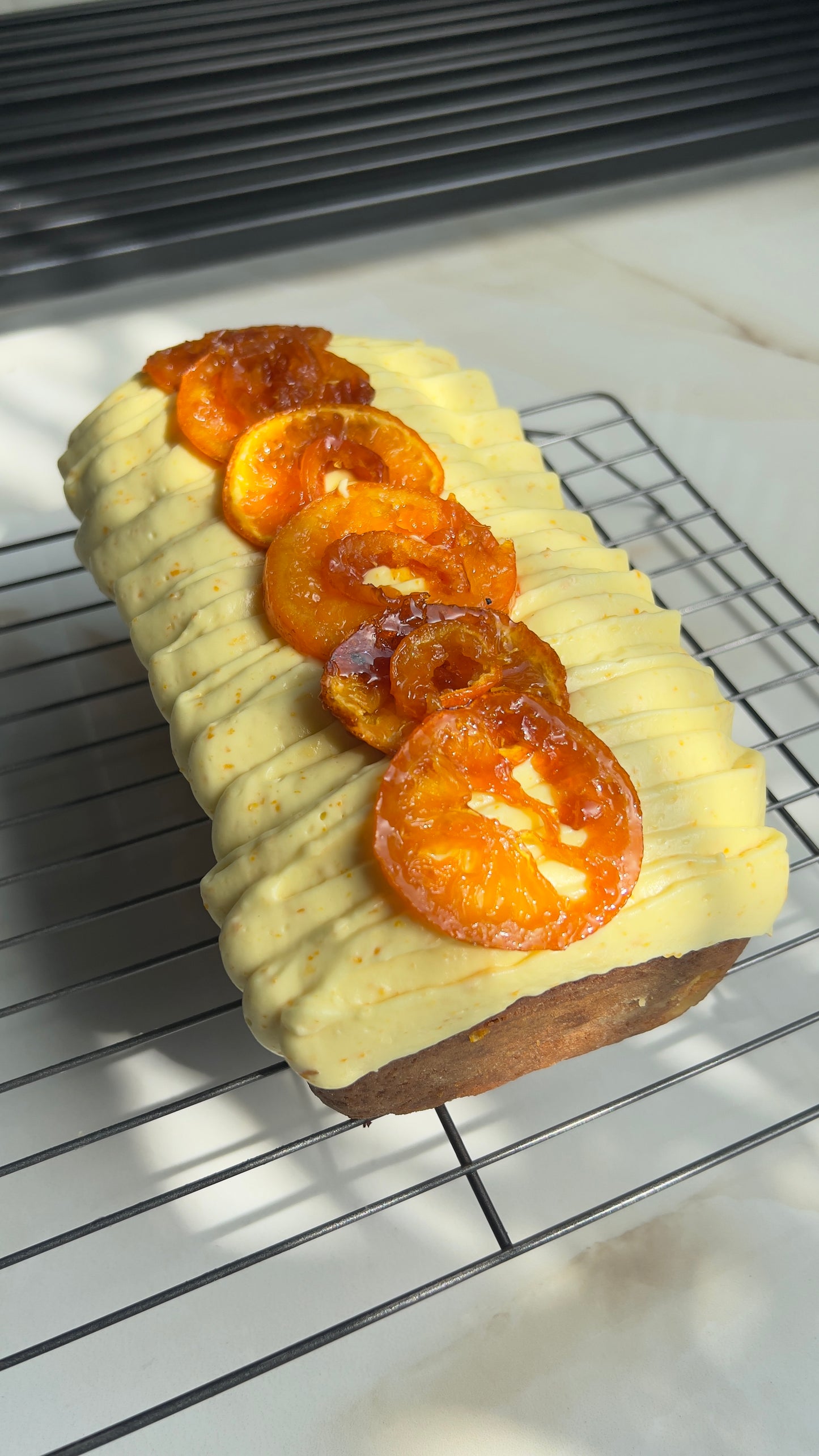 Orange Pound Cake (Eggless)